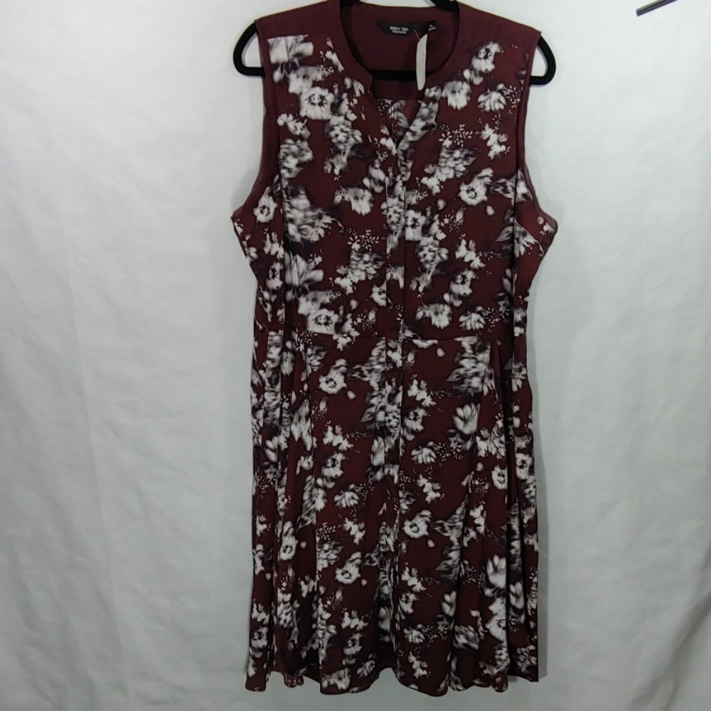 Simply Vera Wang Dress Oxford Button Up Fr…